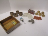 Hospitality Lot:  Napkin Rings, Place Markers, And Bottle Stoppers