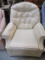 Rowe Upholstered Tufted Back Swiveling Rocking Chair