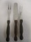 Vintage Cutco No. 26 Fork and No. 27 Fork and No. 28 Spreader