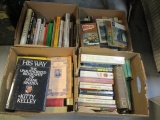 Four Boxes of Books-Classic Novels, Cookbooks, Biographies, etc.