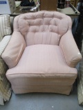 Upholstered Tufted Back Chair