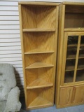 Thornwood Oak Corner Shelf Cabinet