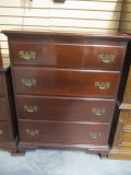 Genuine Mahogany 4 Drawer Chest