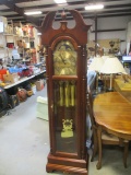 Howard Miller Moon Dial Grandfather Clock with Inlay Designs