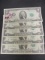 Lot of 5 $2 Bills- 2003 (2), 1976 (2), 1995- 1 is Postmarked