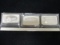 Lot of (3) 1 oz. .999 Pure Silver Bars