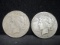 2 Peace Silver Dollars- 1926, 1926S