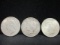 3 Peace Silver Dollars-1922, 1922D, 1922S