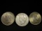 3 Peace Silver Dollars- 1923, 1923S, 1924