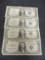 Lot of (5) 1935 $1 Silver Certificate Blue Seals