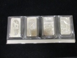 Lot of (4) 1 oz. .999 Pure Silver Bars