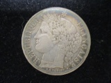 1849 5 Francs Silver Coin