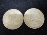 Lot of (2) 1968 Mexican Olympic Silver Coins