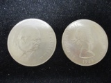 Lot of (2) 1965 Churchill Coins