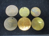 Lot of 6 Misc. Medals/Tokens
