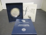 2014 American Eagle 1oz. UNC. Coin in Box w/ COA