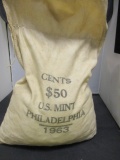US Mint $50 Bag of Pennies- 1963 Philadelphia