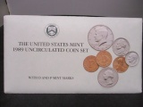 1989 US Mint UNC Coin Set- P&D