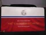 1987 US Mint UNC Coin Set- P&D