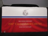 1987 US Mint UNC Coin Set- P&D