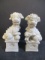 Plaster Foo Dog Bookends