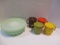 Vintage Tupperware - Jello Salad Mold, 4 Mugs with 4 Coasters