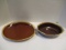 McCoy Brown Drip Casserole and Hull Brown Drip Platter