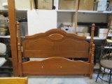 King Size Wood Headboard, Foot Board and Wood Side Rails