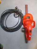 Heavy Duty Electric Cord and Black & Decker Electric Hedge Trimmer