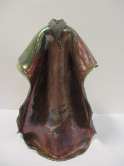 VanDyke Pottery "The Mantle of Honor" Raku Stoneware Figural