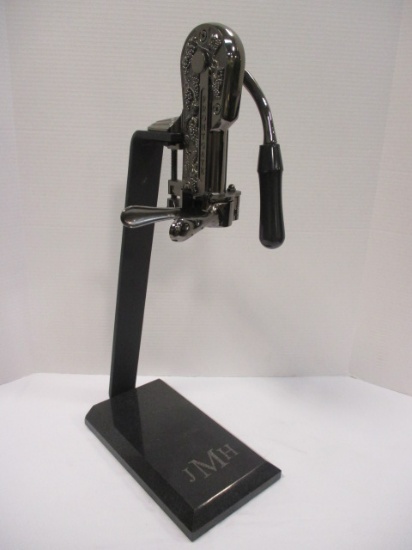 Frontgate Corkscrew Opener with Black Marble Stand and Handle