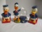 Two Donald Duck Vinyl Banks And Superior Toy & Mfg. Co.