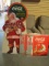 1996 Coca-Cola Standing Santa Cut-Out And 1992 Display Boards