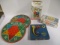 Chinese Checker Tins, Milton Bradley Cootie And Password,