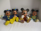 Disney Arco Vinyl Mickey Mouse, 2 Mickey Plush Noisemakers,