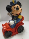 Mickey Mouse In Motor Car Vinyl Bank