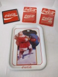 1991 Coca-Cola Replica Tray, 2-6 Pc. Cork Backed Coaster Sets,
