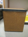 Woven Hamper With Plastic Frame