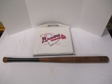 Louisville Slugger  Soft Ball Bat And Greenville Braves Stadium Seat