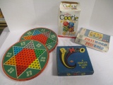 Chinese Checker Tins, Milton Bradley Cootie And Password,