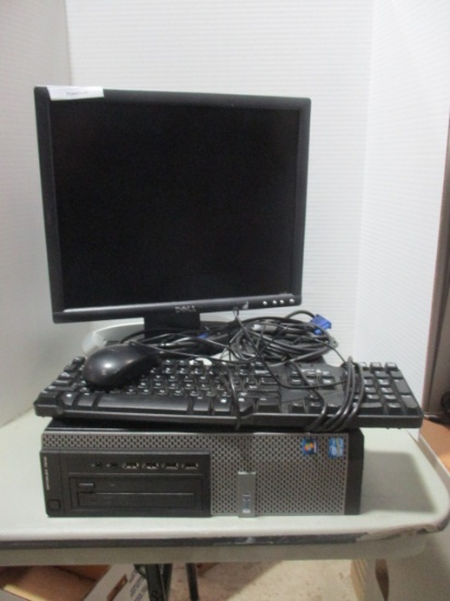 Dell Optiplex 7010 CPU, Monitor, Keyboard, Mouse and 17" Monitor