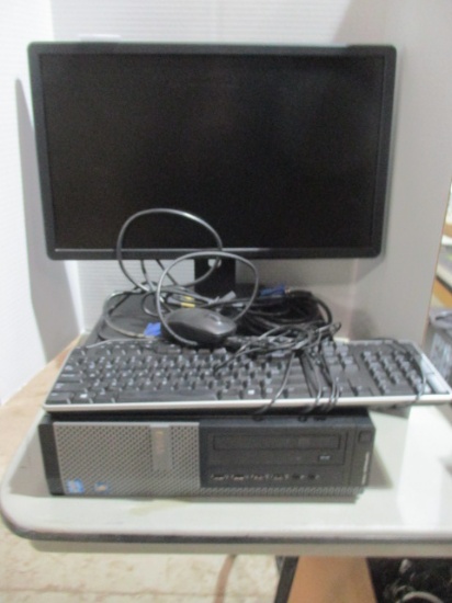 Dell Optiplex 7010 CPU, Monitor, Keyboard, Mouse and 22" Monitor