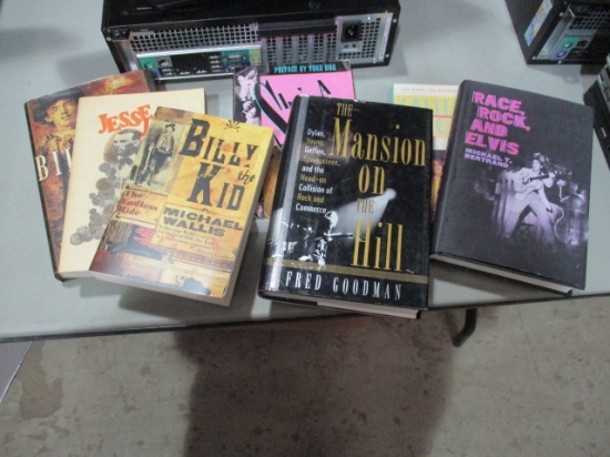 Rock 'n Roll History Books and Wild West Outlaw Books