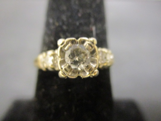 14k Gold Vintage Diamond Ring