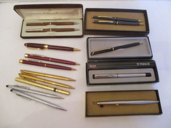 Pens - Cross, Parker, Hallmark, Quill, Bradley. Advertising