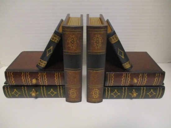 J.D. Yeatts & Son Inc. 4-Drawer Book Theme Bookends
