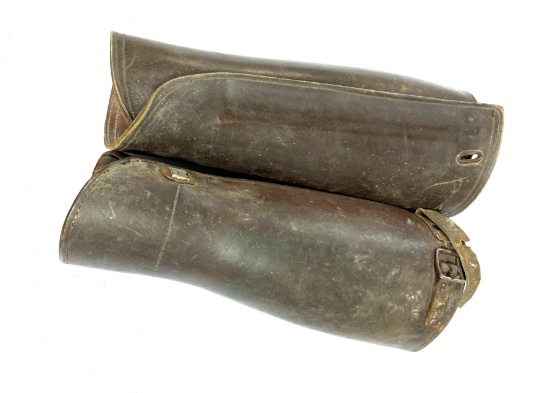 WWII Officer's Leather Leggings by Colt Cromwell Co.