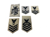 US Navy Patches including 1920's Aviation Ordnanceman CPO & More