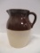Brown and White Pitcher