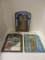 Three Arch Top Stained Glass Style Window Hangers with Angel Designs